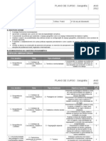 Plano de Curso 7 Ano - Geo