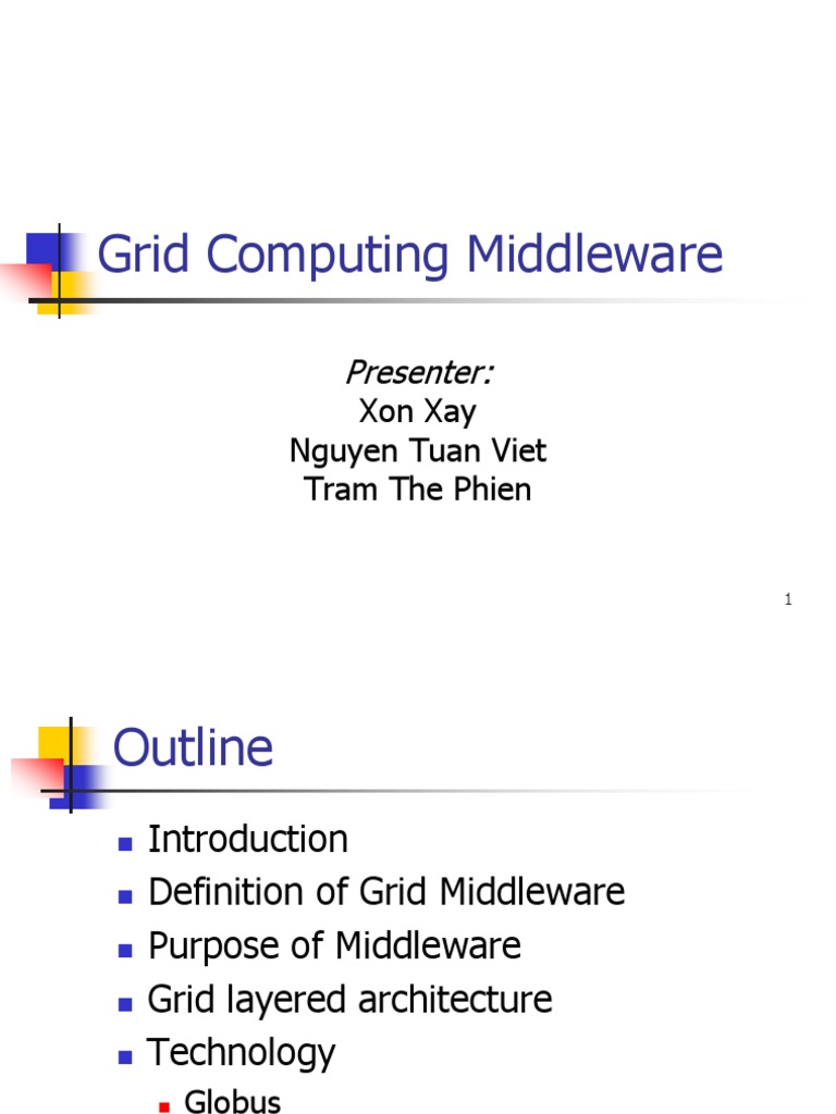 Understanding Grid Computing Middleware | PDF