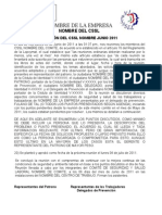 Modelo de Acta de Reunion de Comite de Segiridad