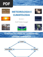 Meteorologia e Climatologia - Revisão 1