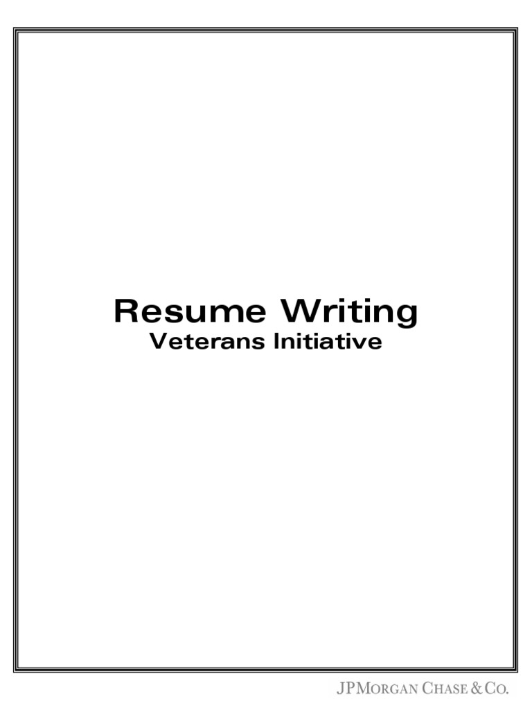 Resume Writing Guide For Veterans Pdf Résumé Competence Human