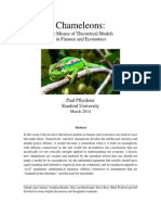 Chameleons - Misuse of Theoretical Models
