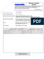 PAN Discontinuance HW Series PCN 20121019 2