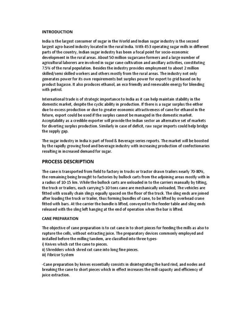 Notes of Sugar Manufacturing Process | PDF | Crystallization | Sugarcane
