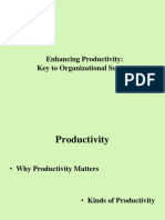 Enhancing Productivity: Key To Organizational Success