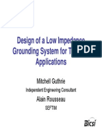 Design of a Low Impedance Grounding System for Telecom Applications - Mitchell Guthrie and Alain Rousseau