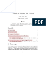 Controle de Sistemas Não Lineares