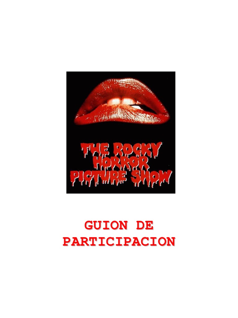 Rocky Horror Picture Show Musical Script
