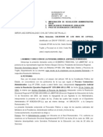 Demanda Proceso Contencioso Administrativo de Maruja Calderon