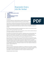 Cartilla de Expresión Oral y Comunicación No Verbal