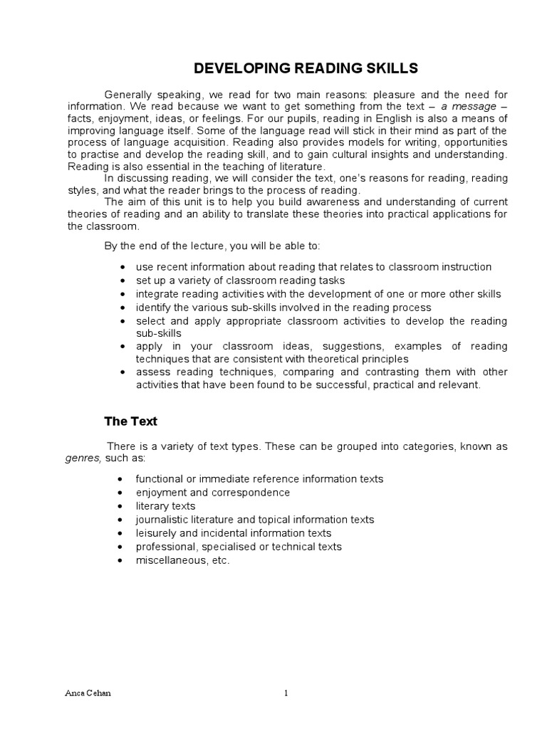 Methodology 7reading Pdf Reading Process Reading Comprehension