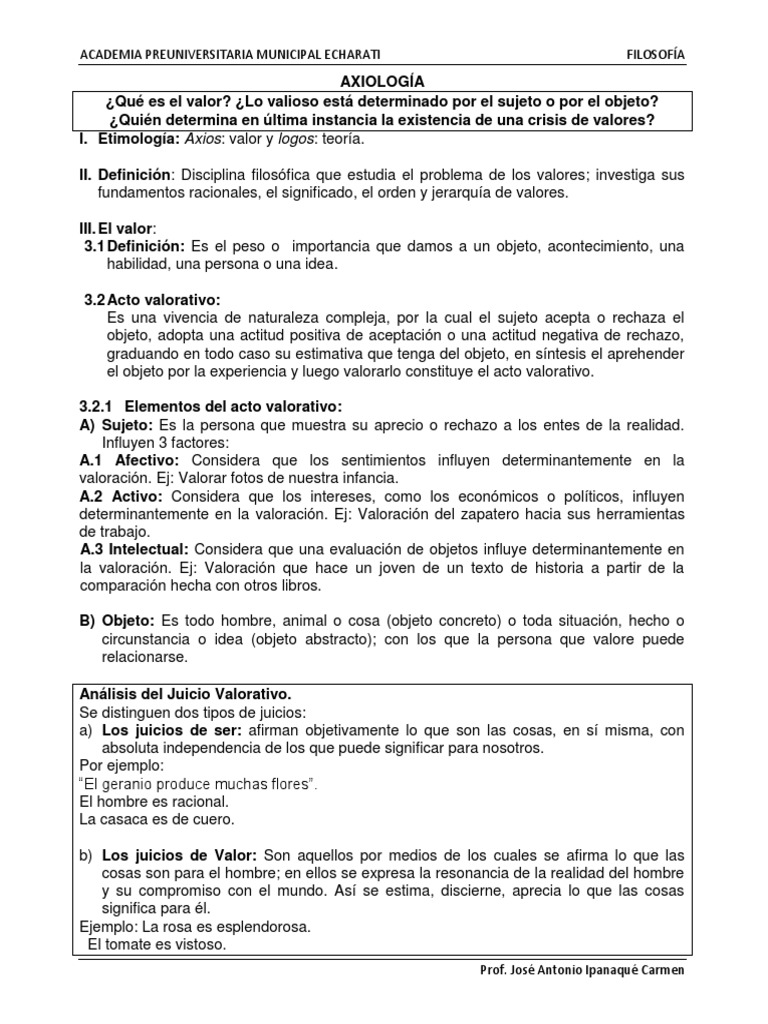 Un Ejemplo De Juicio De Valor Ejemplo Sencillo