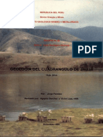 Geología - Cuadrangulo de Jauja (24m), 1994