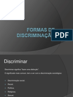 Formas de Discriminação