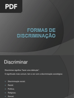 Formas de Discriminação