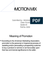 Promotion Mix