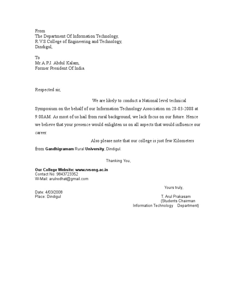 Letter | PDF