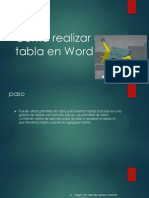 Como Realizar Una Tabla en Word