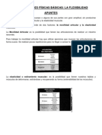 LAS CUALIDADES FÍSICAS BÁSICAS, Flexibilidad