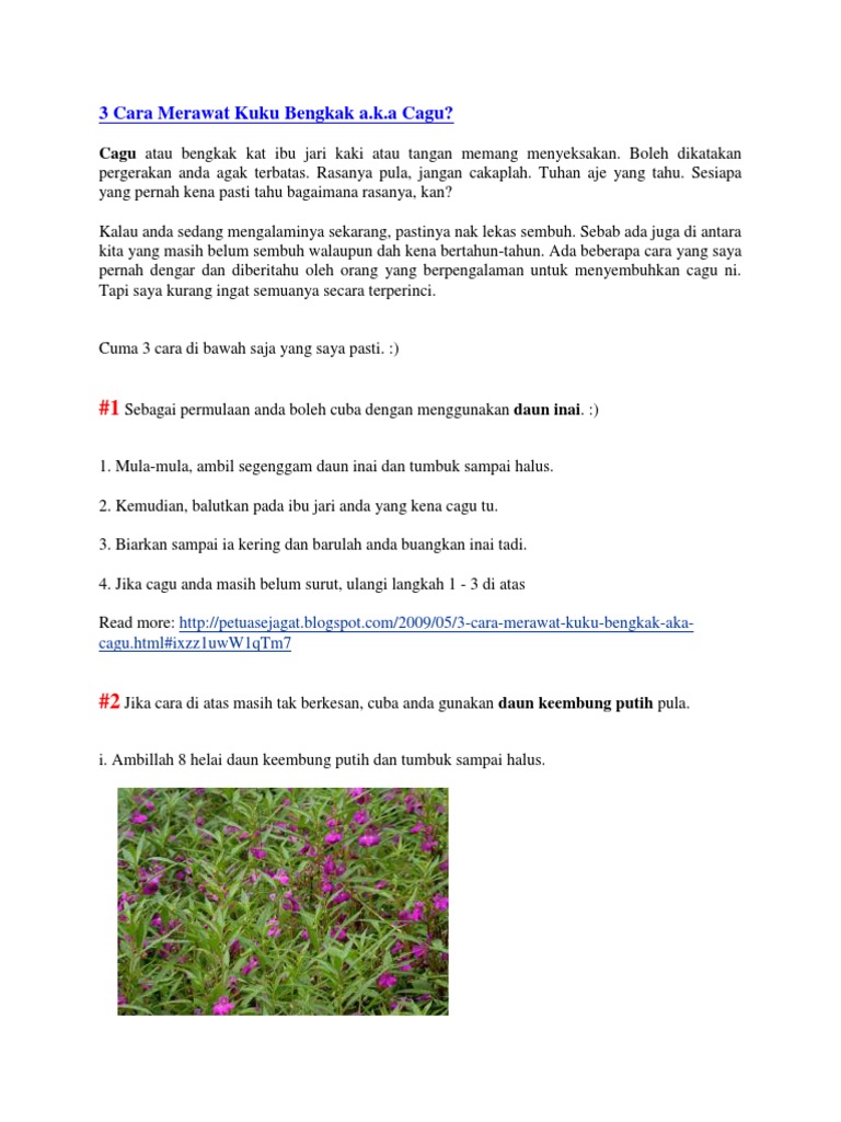 3 Cara Merawat Kuku Bengkak A Pdf
