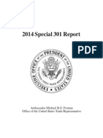 USTR 2014 Special 301 Report To Congress FINAL