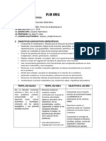 PLAN ANUAL Matemáticas 1ros Bach PDF