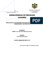 Análisis de Las Actividades Aplicadas en La Jornada de Observación y de Práctica