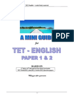 TET English Study Material Analysis