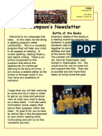 MR Sampsons Newsletter