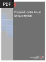 Proposal Usaha Kedai Keripik Bayam