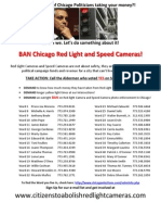 Howard Brookins Voted YES Red Light Cam Chicago Flyer - 5-3-2014