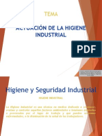 Actuación de La Higiene Industrial