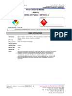 Msds-Alcohol Meitilico Metanol