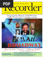 Download Shaarey Zedek Recorder May-June-July 2014 by William Clark SN221322563 doc pdf