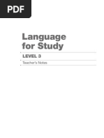 Language for Study Level 3 Teacher's Notes