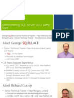 Administering Microsoft SQL Server 2012 Databases Jumpstart-Mod 1 - Final