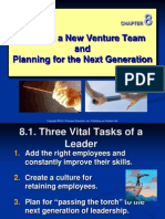 CH 08 - Building A New Venture Team and Planning For The Next Generation