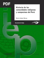 Remy. Historia de Las Comunidades Indígenas y Campesinas Del Perú
