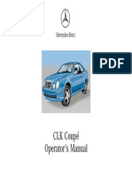 Mercedes 2001 CLK Coupe Notice Mode Emploi Manuel PDF