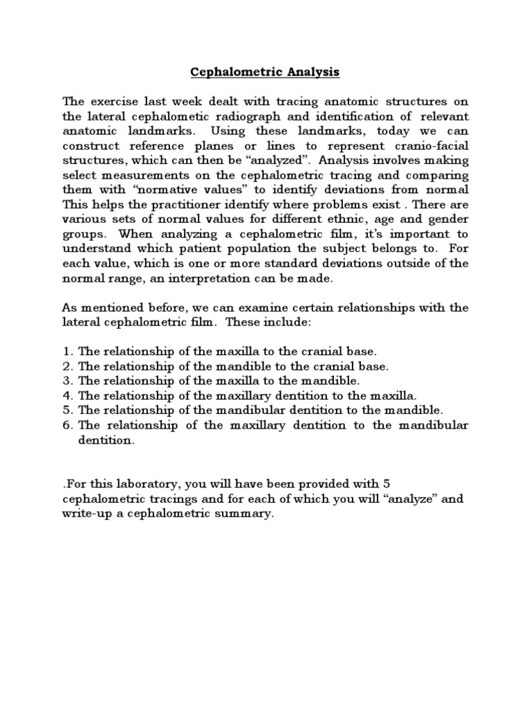 Ceph Analysis Lab | PDF