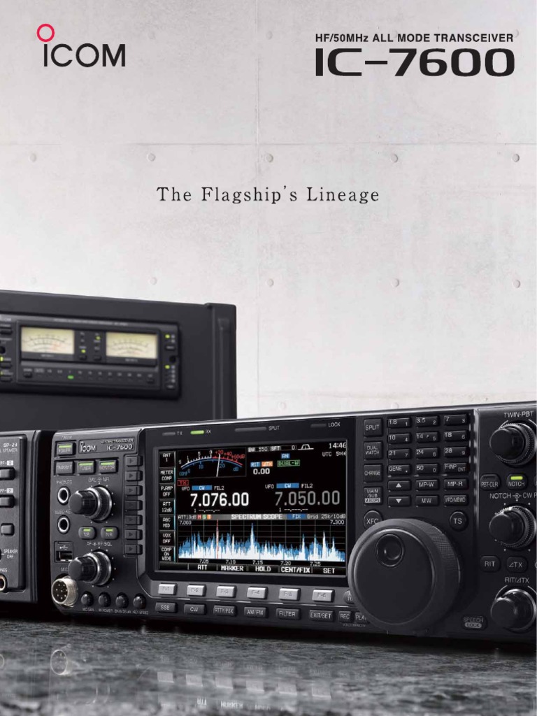 Icom IC-7600 Transceiver Overview | PDF | Electrical Connector