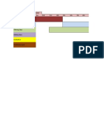 Gantt Chart Production Schedule