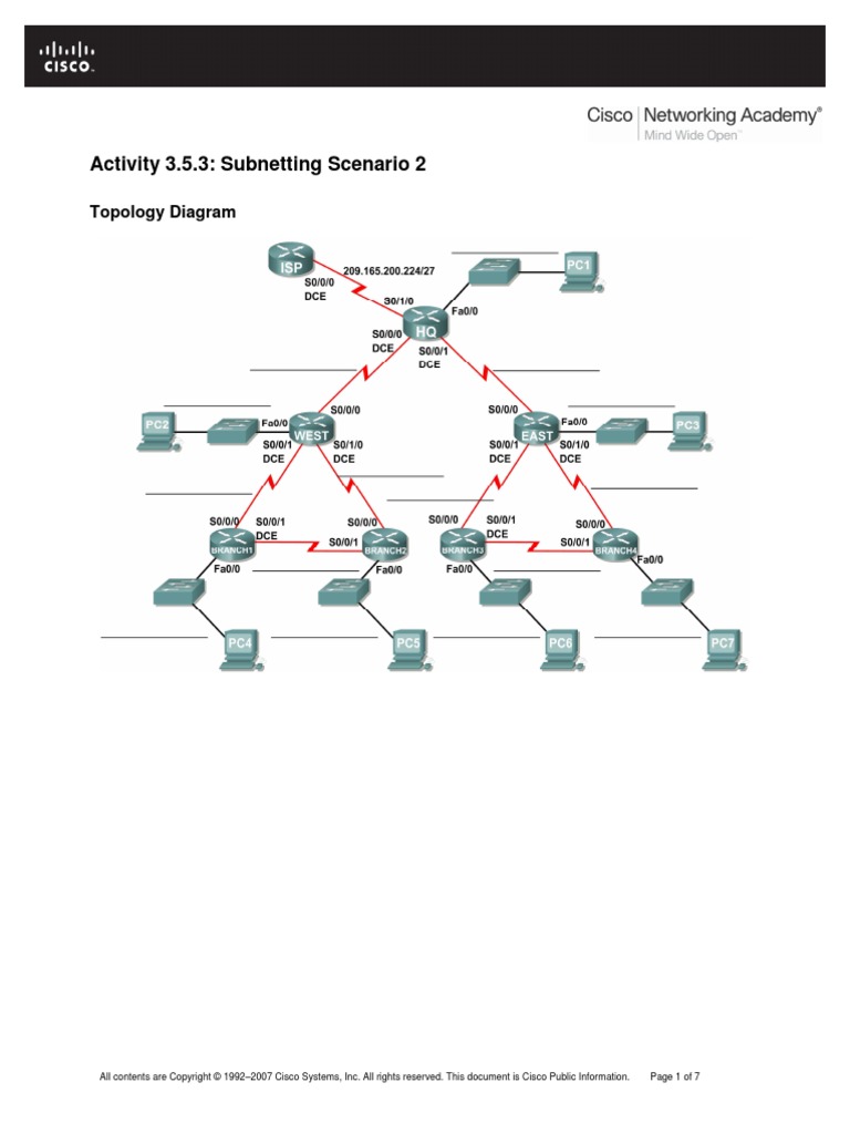 Lab - Activity CCNA 2 Exp: 3.5.3 | PDF | Ip Address | Router (Computing)
