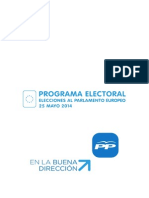 Programa Electoral Europeas 2014