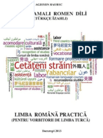 Volumul Limba Romana Practica Pentru Vorbitorii de Limba Turca