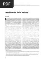 Download Wright - La Politizacin de la Cultura by JL SN22136715 doc pdf