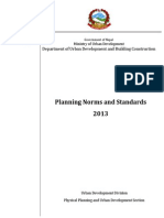 Nepal - Planning Norms and Standards 2013