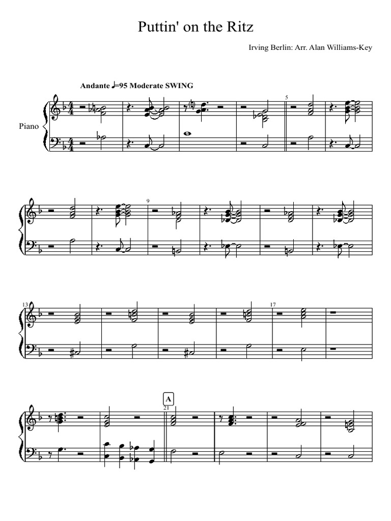 Ritz - Piano | PDF | Teaching Methods & Materials | Home & Garden