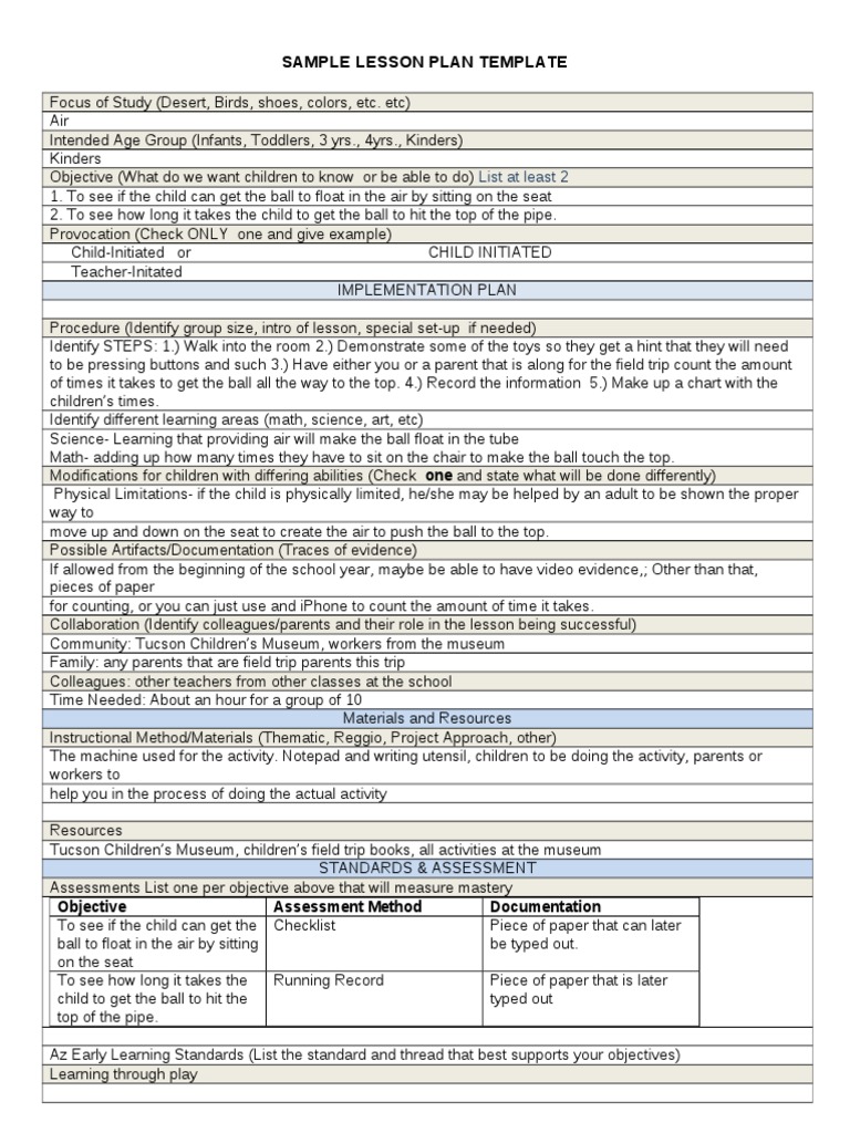 Lesson Plan For Science MD | PDF | Human Development | Learning