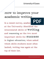 How to Improve Your Academic Writing and Reasoning as the Two Most - Unknown